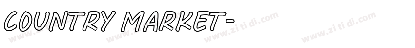 country market字体转换